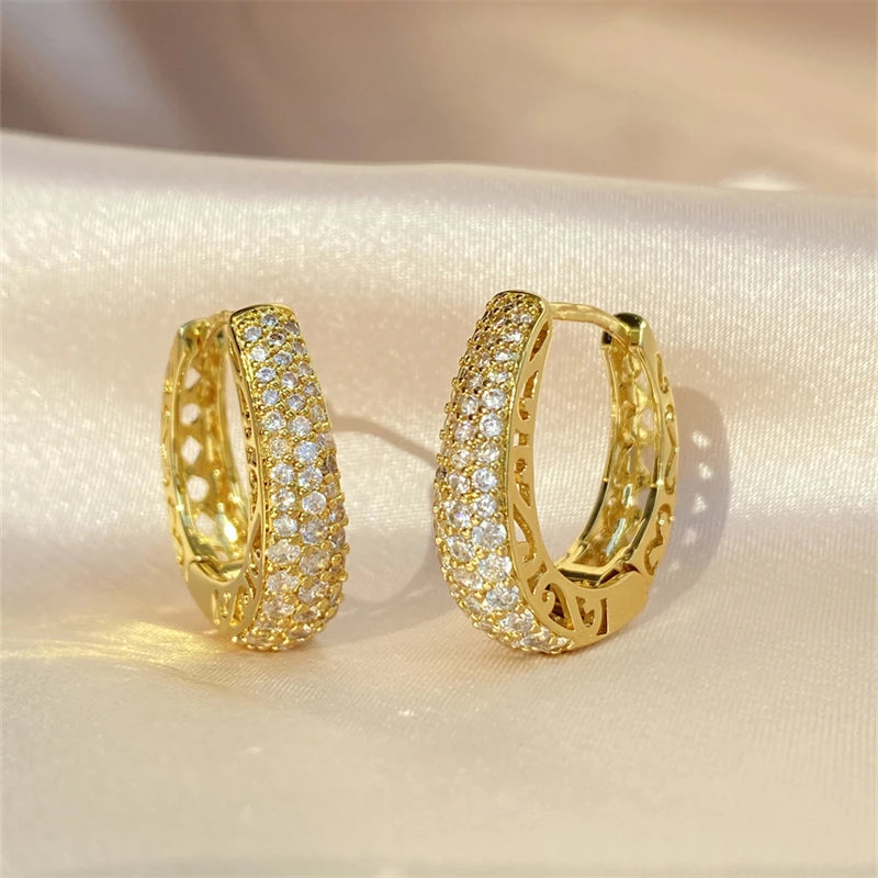 Boho High-end Zircon Decorative Earrings Suitable For Women To Wear Fashionable Jewelry For Summer Travel