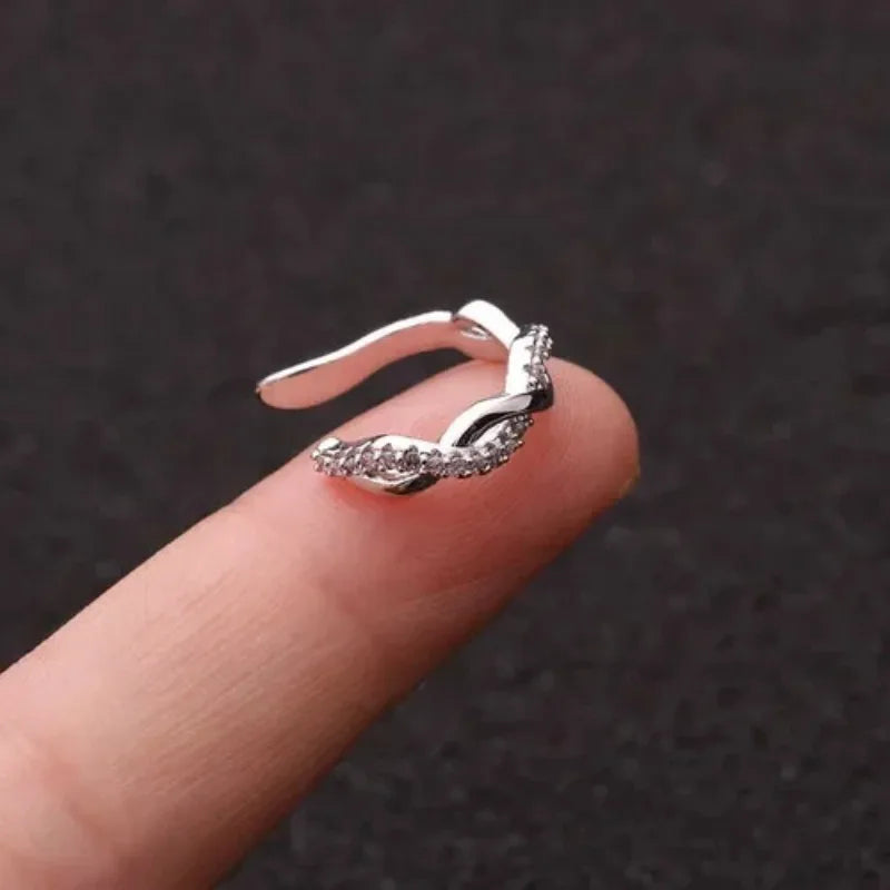 1Pc Hot Sale Cute Metal Leaf Earcuff Clips On Earring for Women Girls, No Fake Piercing Cartilage Earrings Ear Ring Without Hole