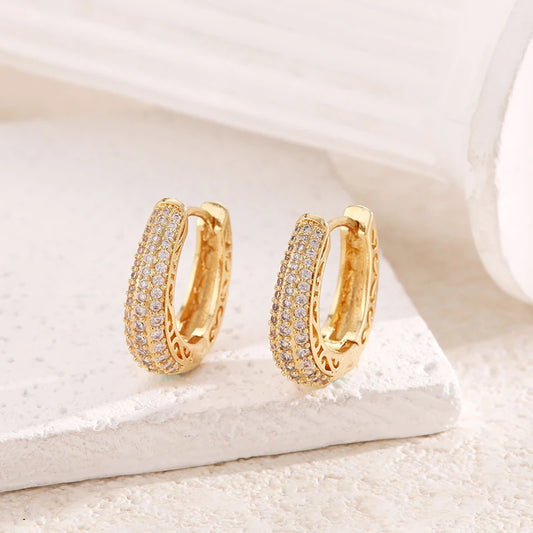 Boho High-end Zircon Decorative Earrings Suitable For Women To Wear Fashionable Jewelry For Summer Travel