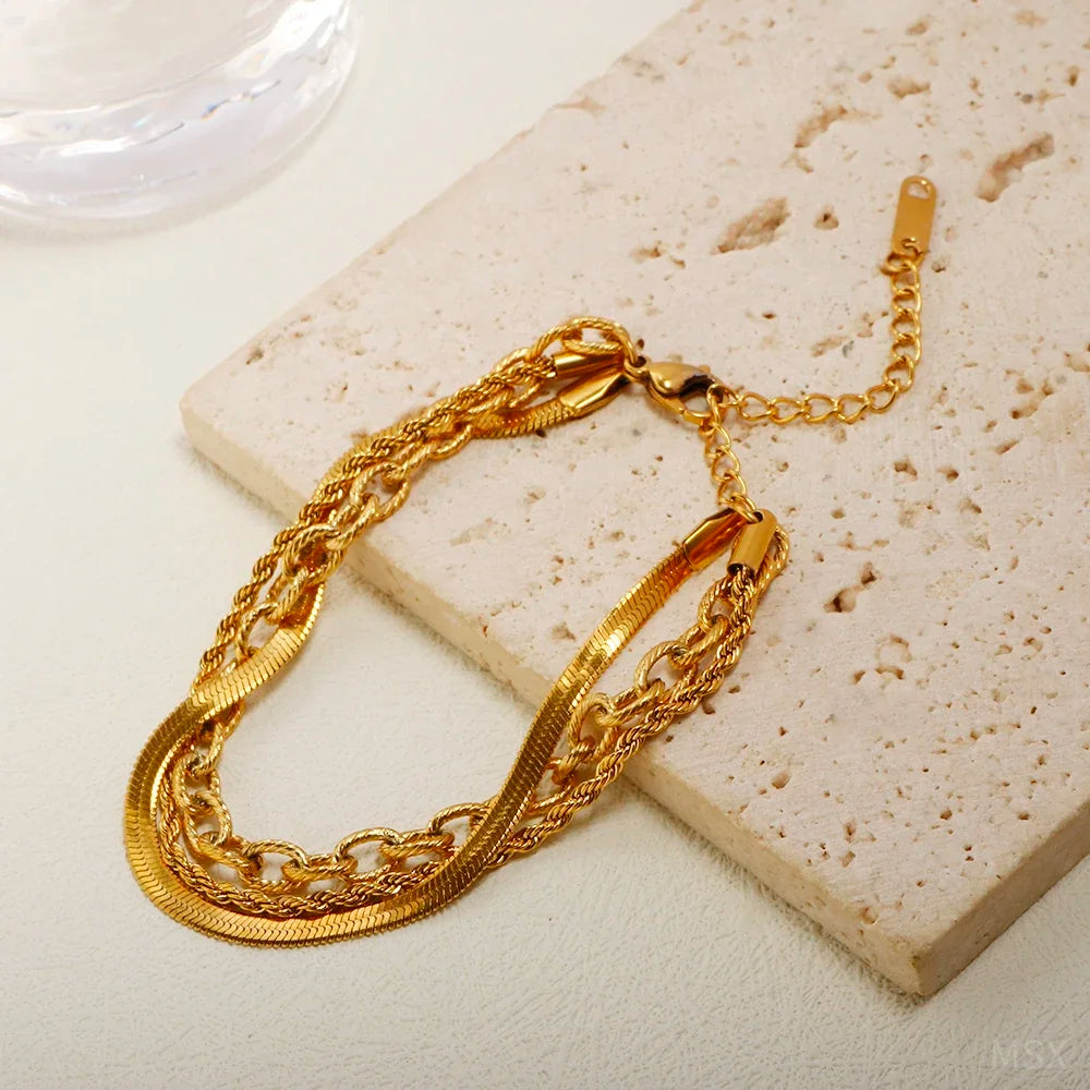 Stainless Steel Bohemian Style Personalized Anklet