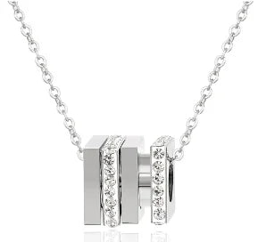 Stainless Steel Vintage Textured Delicate Necklace