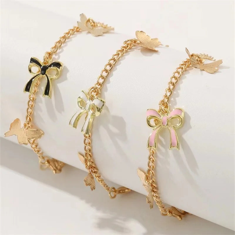 Fashion Retro Summer Hot Sale Silver Charm Two wear Sparkly Unlimited 8-Figure Anklet Bracelet Two Sparkly Foot Jewelry