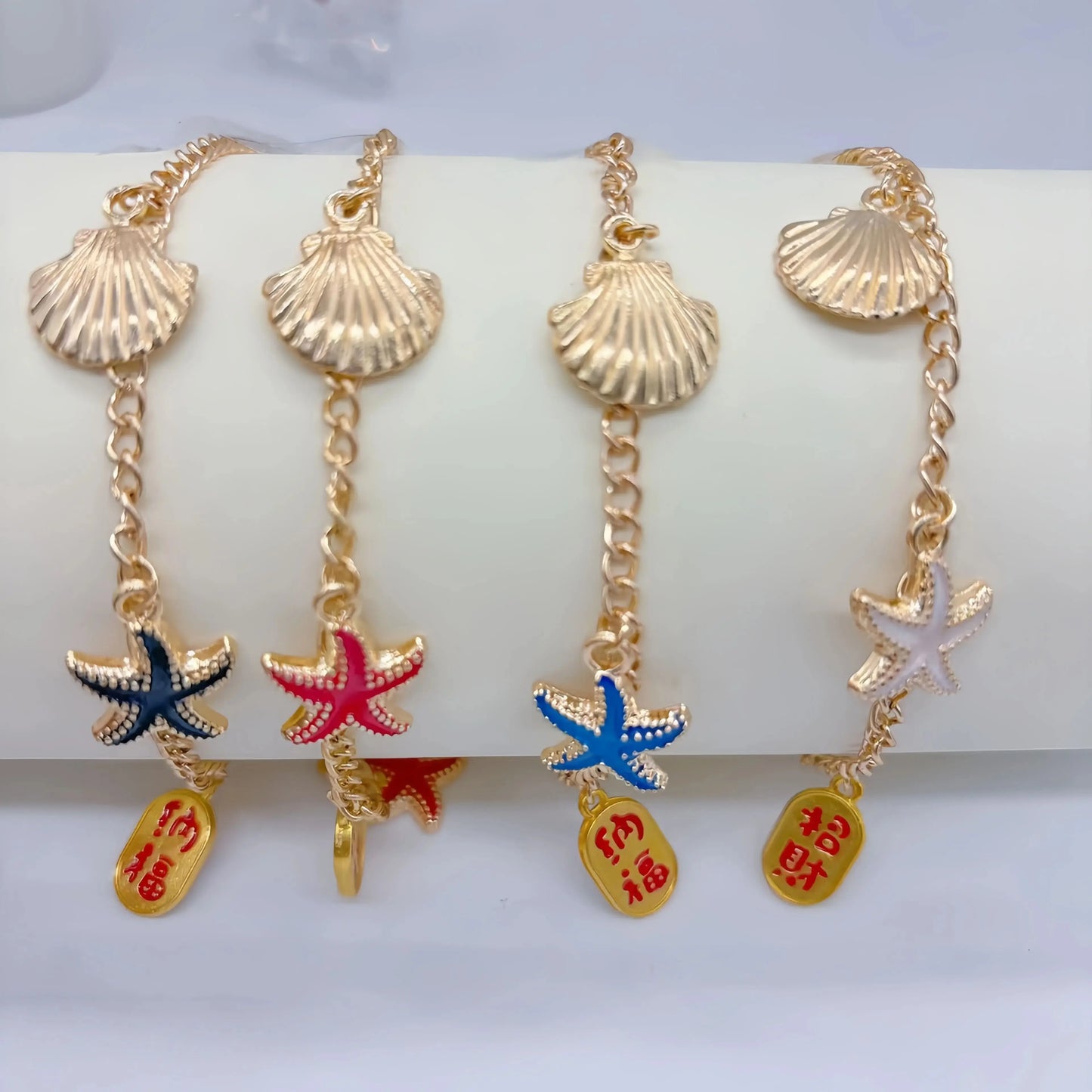 Fashion Retro Summer Hot Sale Silver Charm Two wear Sparkly Unlimited 8-Figure Anklet Bracelet Two Sparkly Foot Jewelry