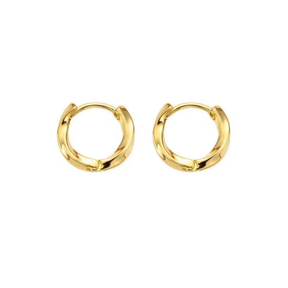 Mariasz Minimalist New Hot Sell Trendy Plated Gold Color Circle Earrings for Women Ear Hoop Earring Classic Jewelry