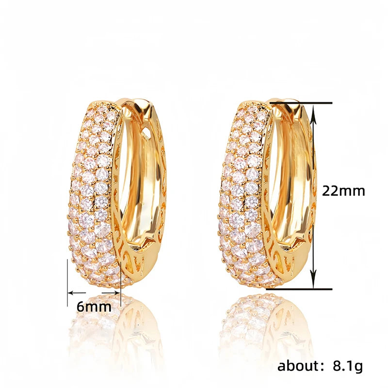 Boho High-end Zircon Decorative Earrings Suitable For Women To Wear Fashionable Jewelry For Summer Travel