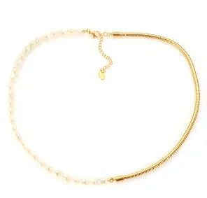 Stainless Steel Vintage Textured Delicate Necklace