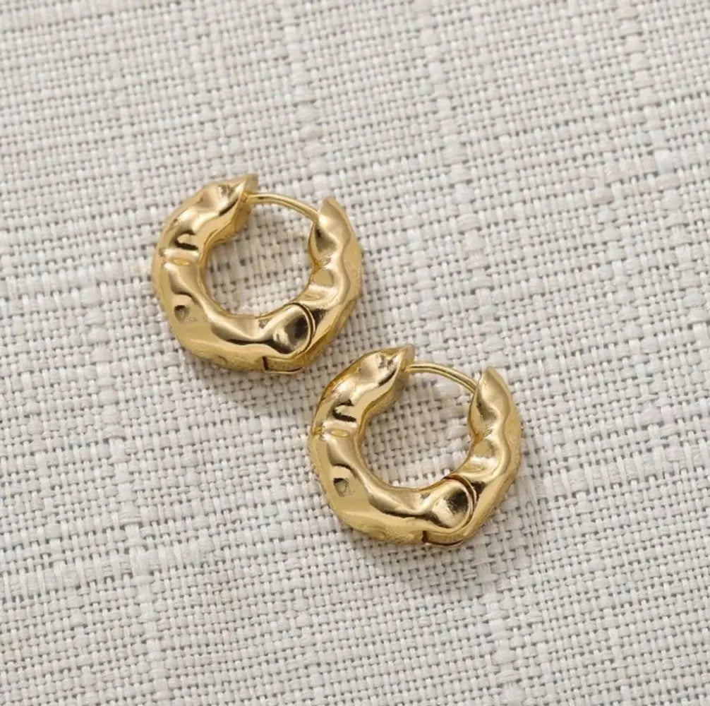 Mariasz Minimalist New Hot Sell Trendy Plated Gold Color Circle Earrings for Women Ear Hoop Earring Classic Jewelry